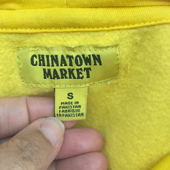 Chinatown Yellow Thank You Size Small Hoodie - Picture 6 of 6